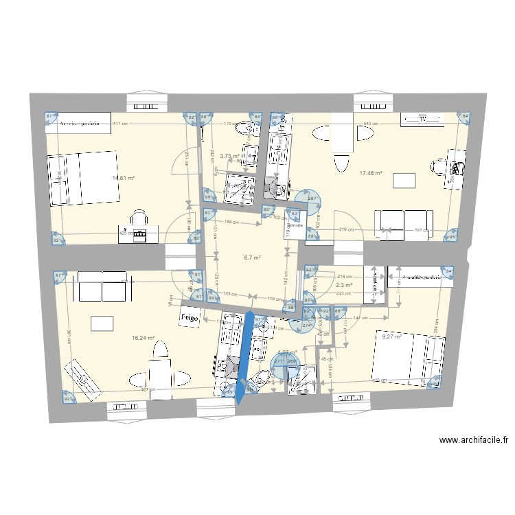 st nicolas Etage 1 v3. Plan de 0 pièce et 0 m2