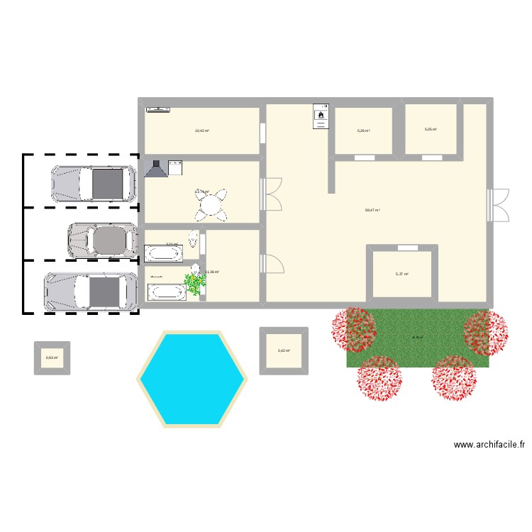 213. Plan de 0 pièce et 0 m2