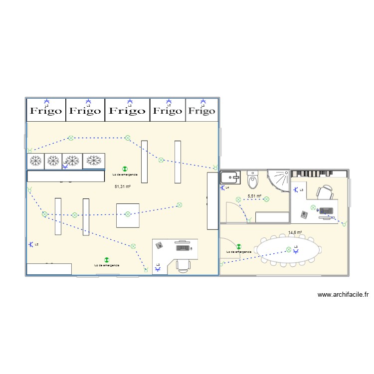 local. Plan de 0 pièce et 0 m2