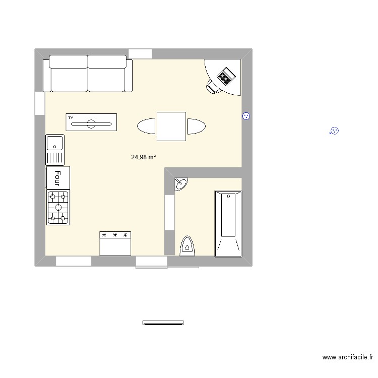 kara. Plan de 0 pièce et 0 m2