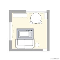 Salon avec table ronde