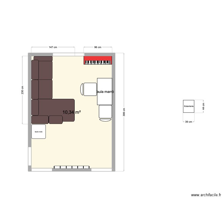Sala . Plan de 0 pièce et 0 m2