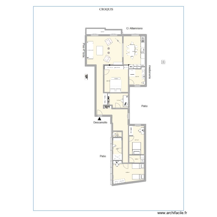 Altamirano 37 7.0. Plan de 0 pièce et 0 m2