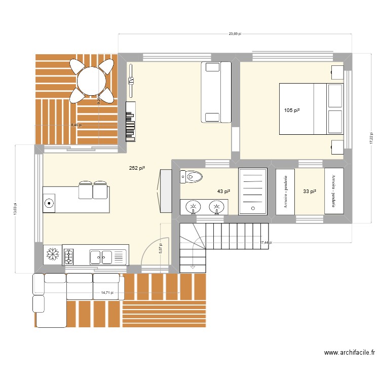 samana 2. Plan de 0 pièce et 0 m2
