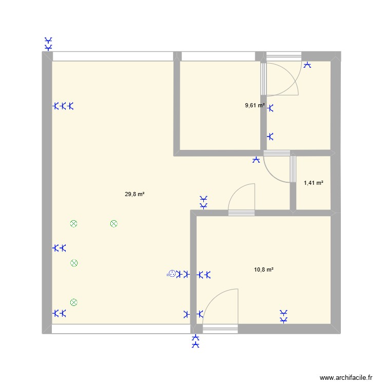 Poolhouse. Floor plan with 0 room and 0 m2