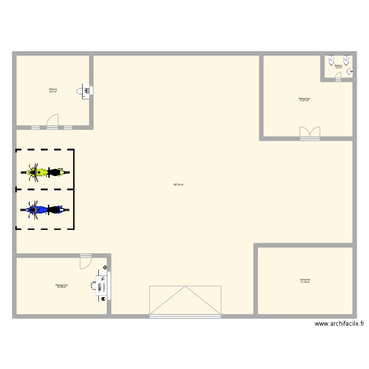 planol taller. Plan de 0 pièce et 0 m2