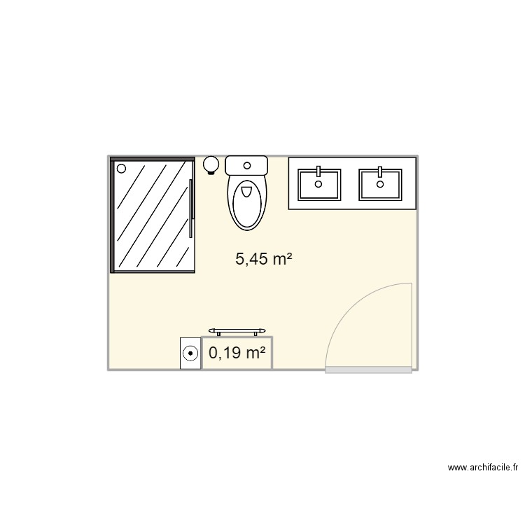 banho. Plan de 0 pièce et 0 m2
