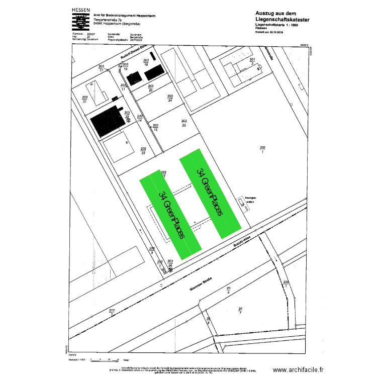 Bensheim-2. Plan de 0 pièce et 0 m2