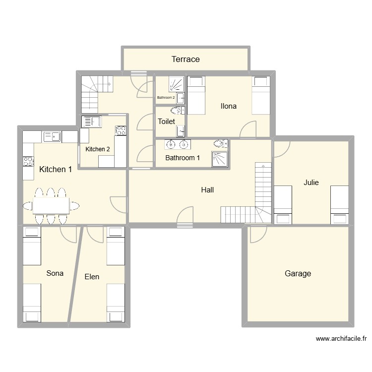First floor. Plan de 0 pièce et 0 m2