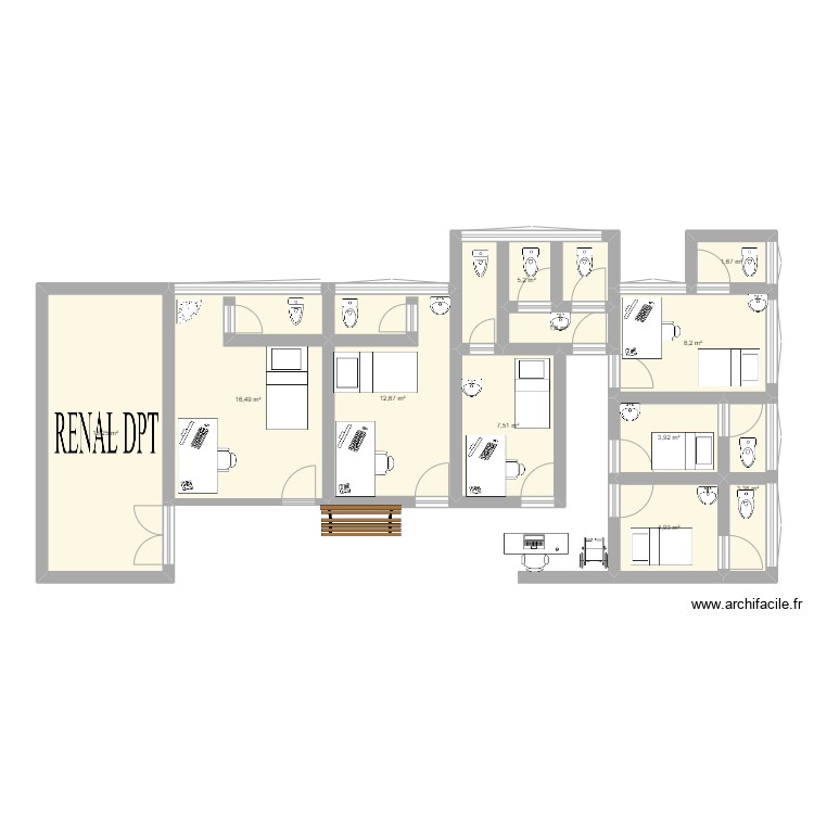 private hse. Plan de 0 pièce et 0 m2