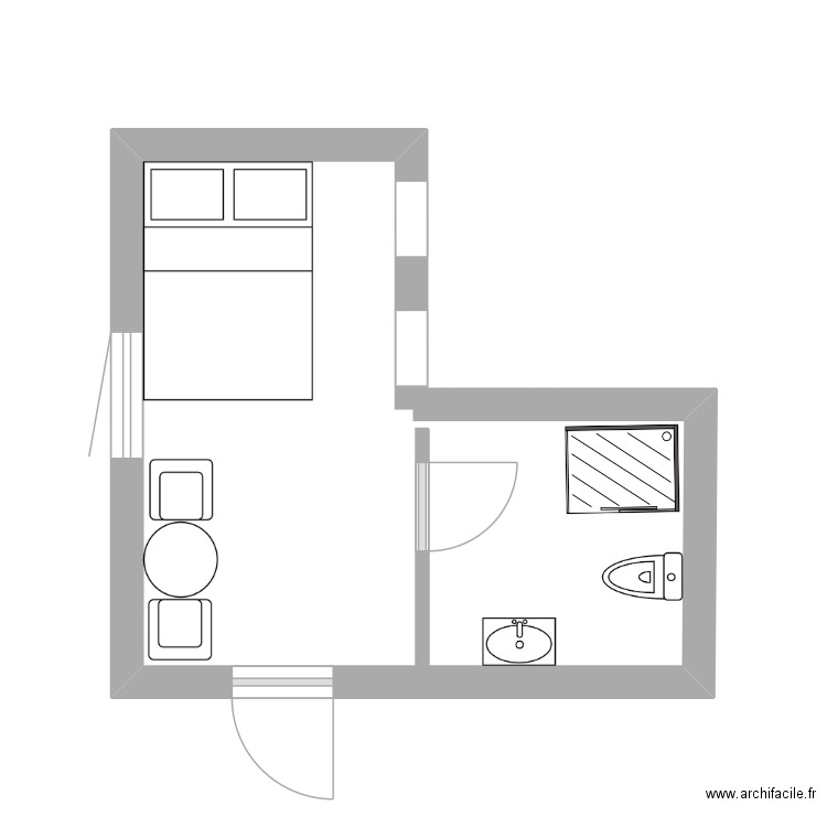 HABITACION AUXILIAR. Plan de 0 pièce et 0 m2