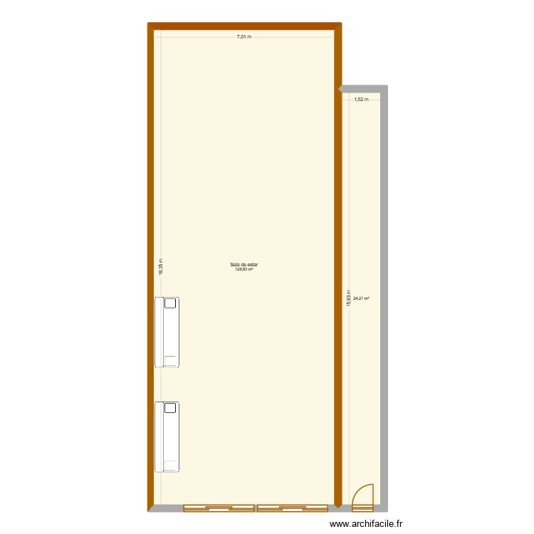 Negocio Pastel. Plano de 0 habitación y 0 m2