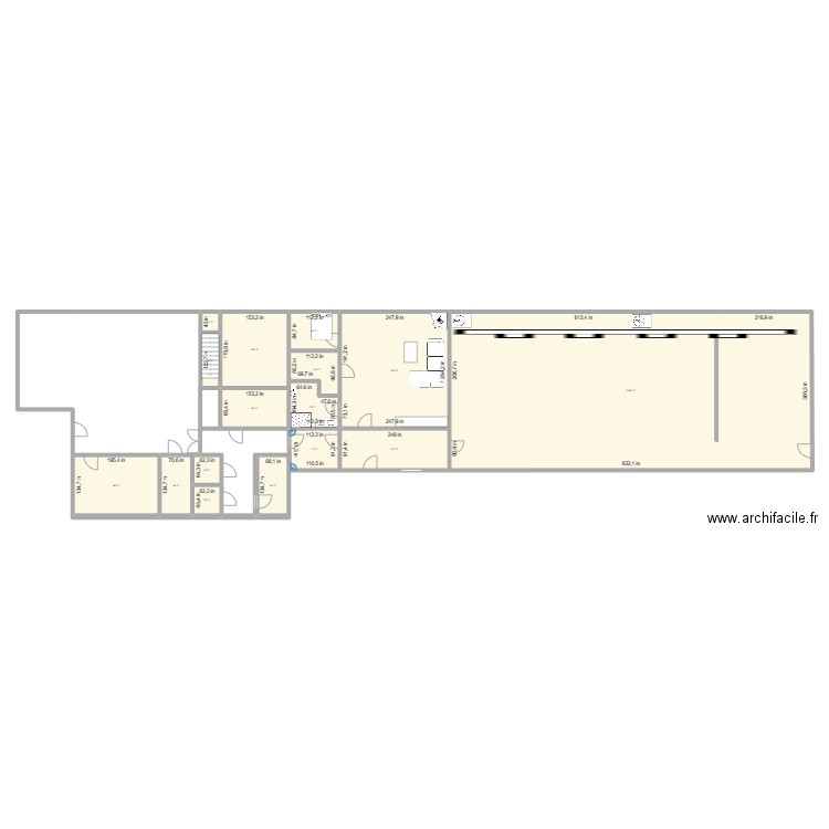 D Station as is. Plan de 0 pièce et 0 m2