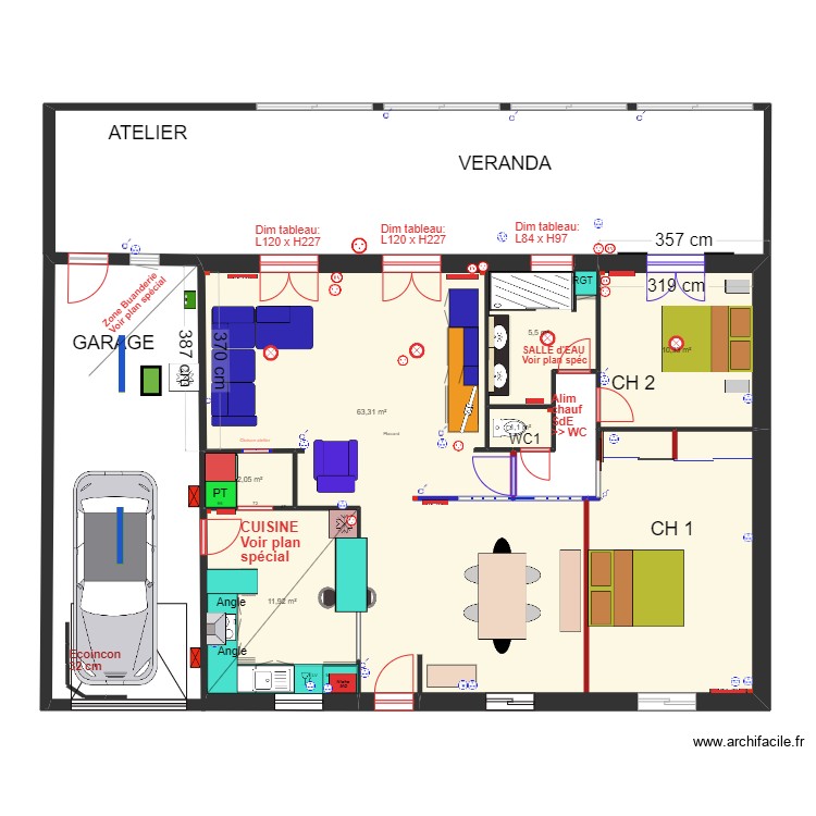 NIEUL Apr&egrave;s travaux  de 2024. Plan de 0 pièce et 0 m2