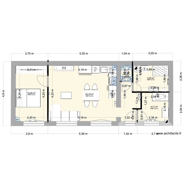 Plan Saint Pourçain Etage. Plan de 0 pièce et 0 m2