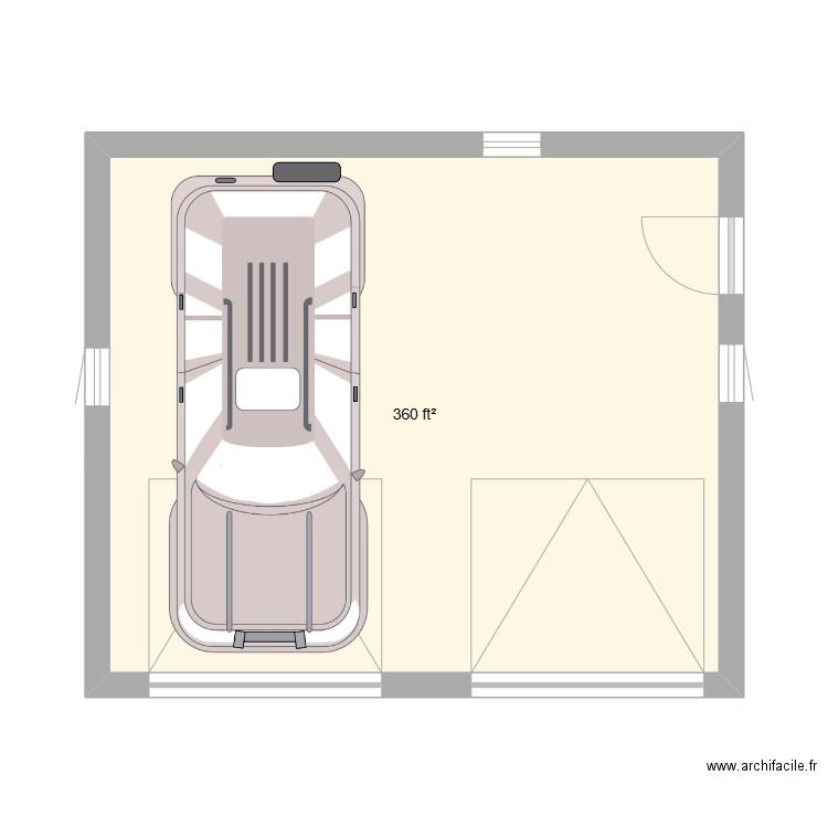 Garage. Plan de 0 pièce et 0 m2