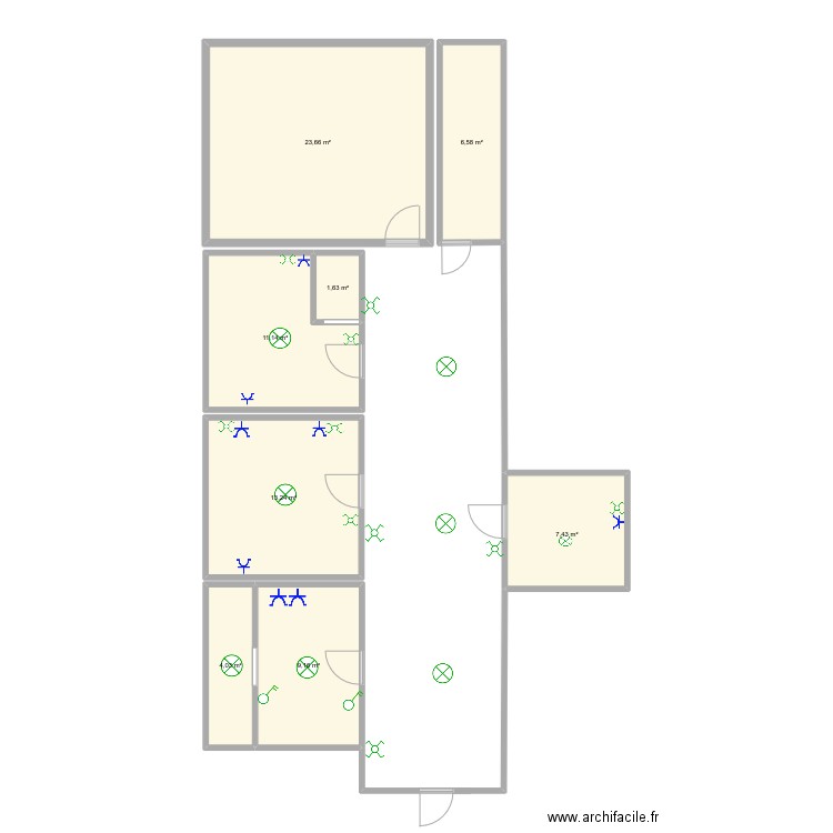 mi casa. Plan de 0 pièce et 0 m2
