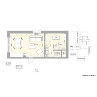 Garage 1 evolution meublé porte placard