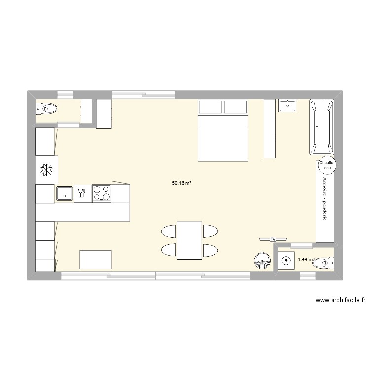 hastiere bis. Plan de 0 pièce et 0 m2
