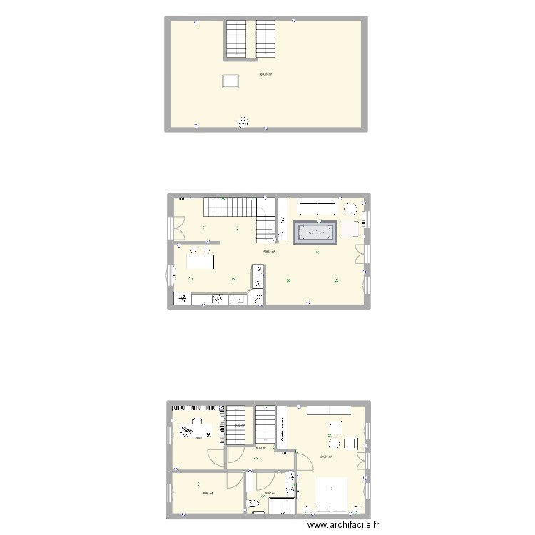 casa Gal. Plan de 0 pièce et 0 m2