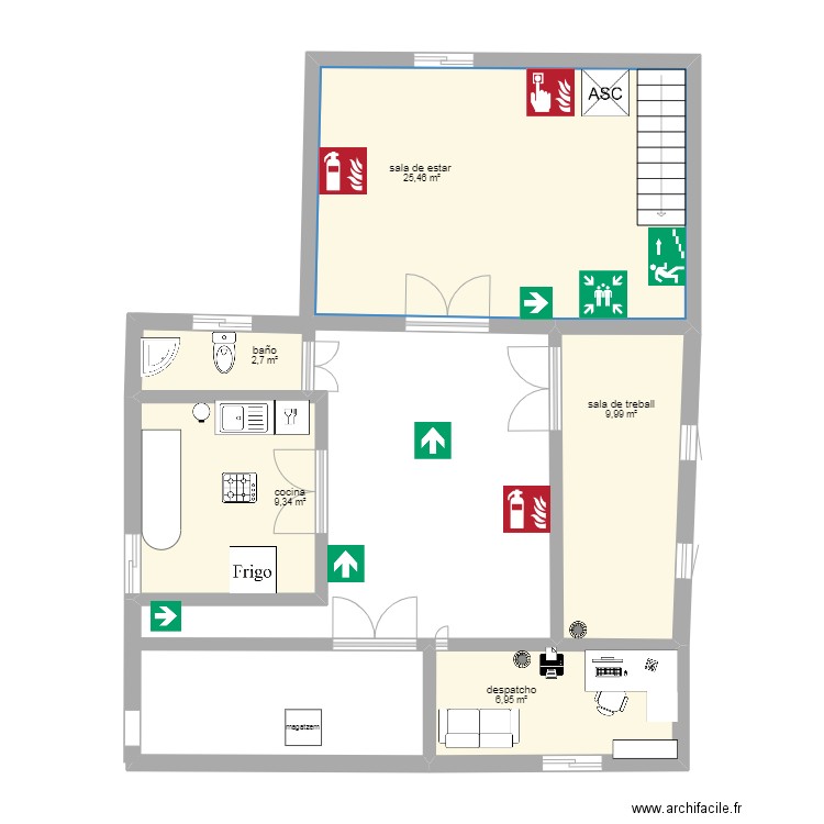 empressa. Plan de 0 pièce et 0 m2
