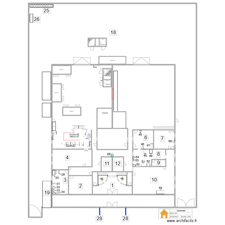 Plasma 4 - 2. Plan de 28 pièces et 3036 m2