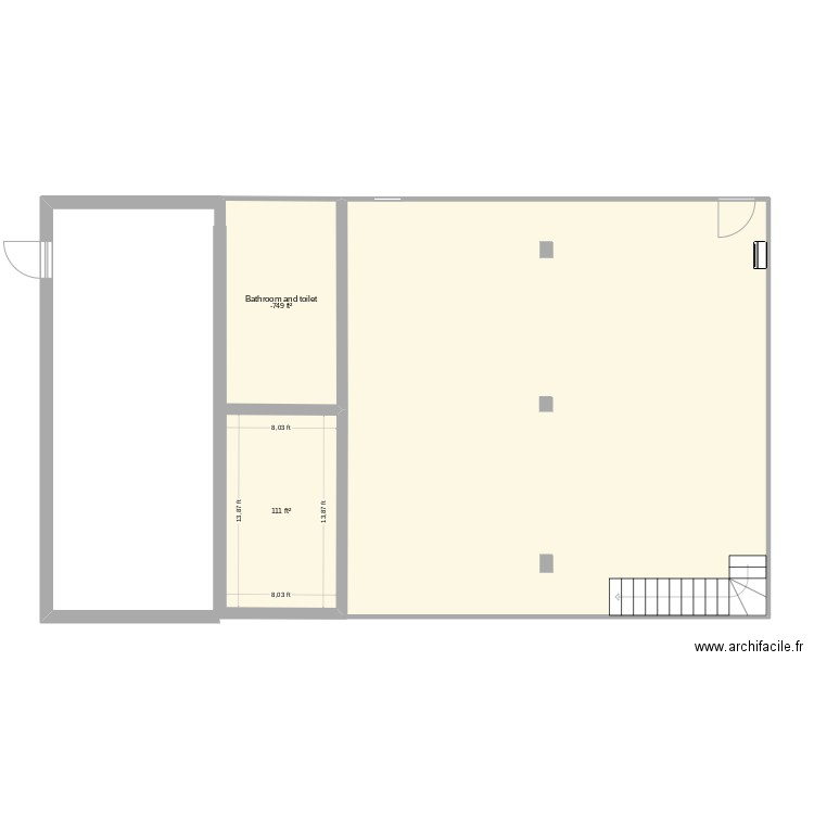 bems back building. Plan de 0 pièce et 0 m2