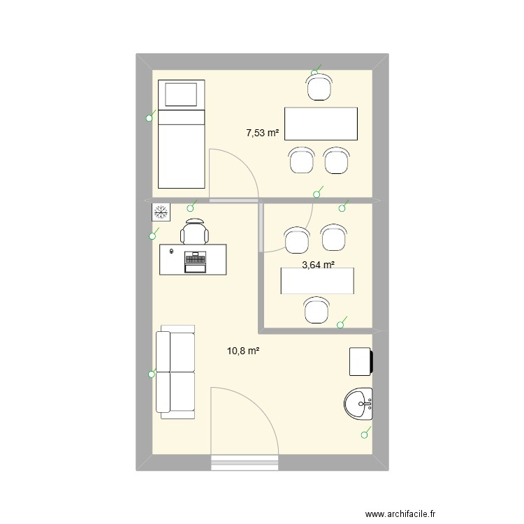 clinic. Plan de 0 pièce et 0 m2