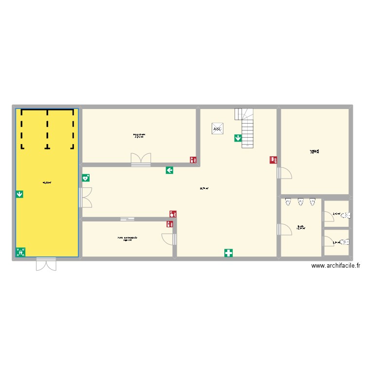 Bajo. Plan de 0 pièce et 0 m2