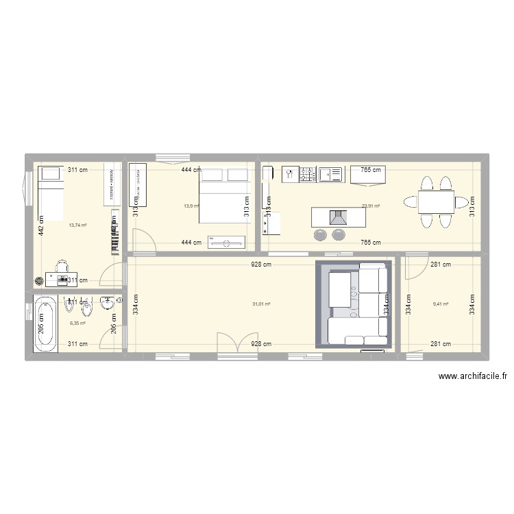 223. Plan de 0 pièce et 0 m2