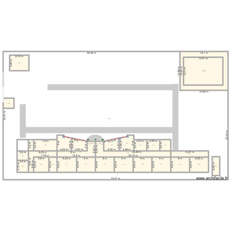 Excel School. Plan de 0 pièce et 0 m2
