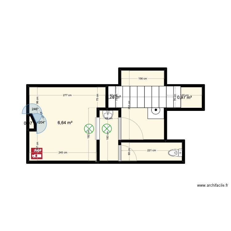 pbaja. Plan de 0 pièce et 0 m2