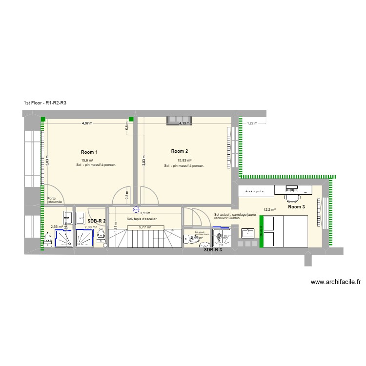 DUC. Plan de 0 pièce et 0 m2