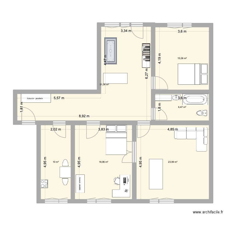 Bendicht-Rechberger-Strasse 5. Plan de 6 pièces et 106 m2