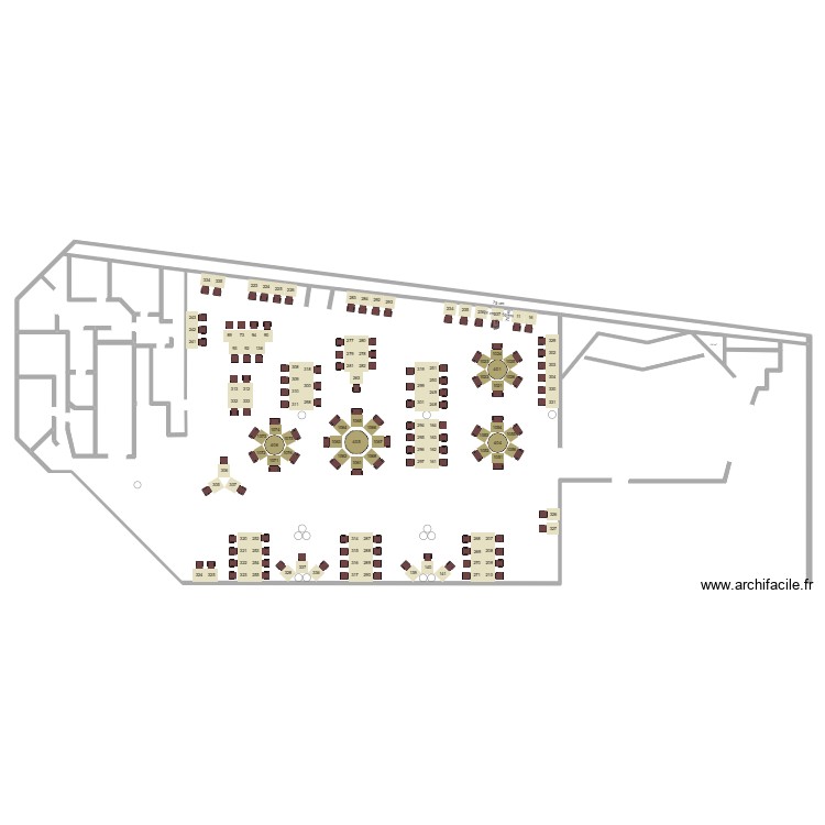 Plan phase 2. Plan de 1 pièce et 2 m2
