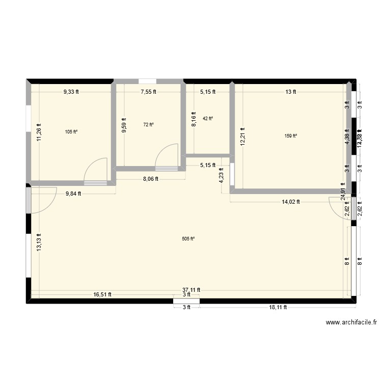 Bandera House. Plan de 0 pièce et 0 m2