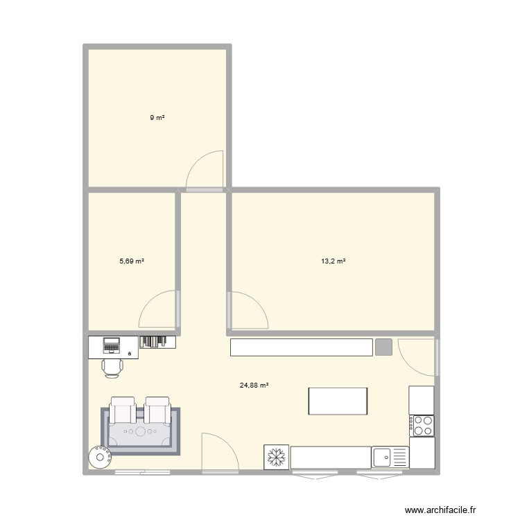 plano 3. Plan de 0 pièce et 0 m2