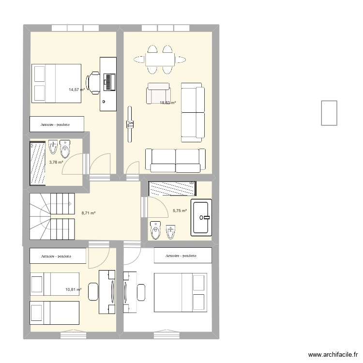Primera planta. Plan de 0 pièce et 0 m2