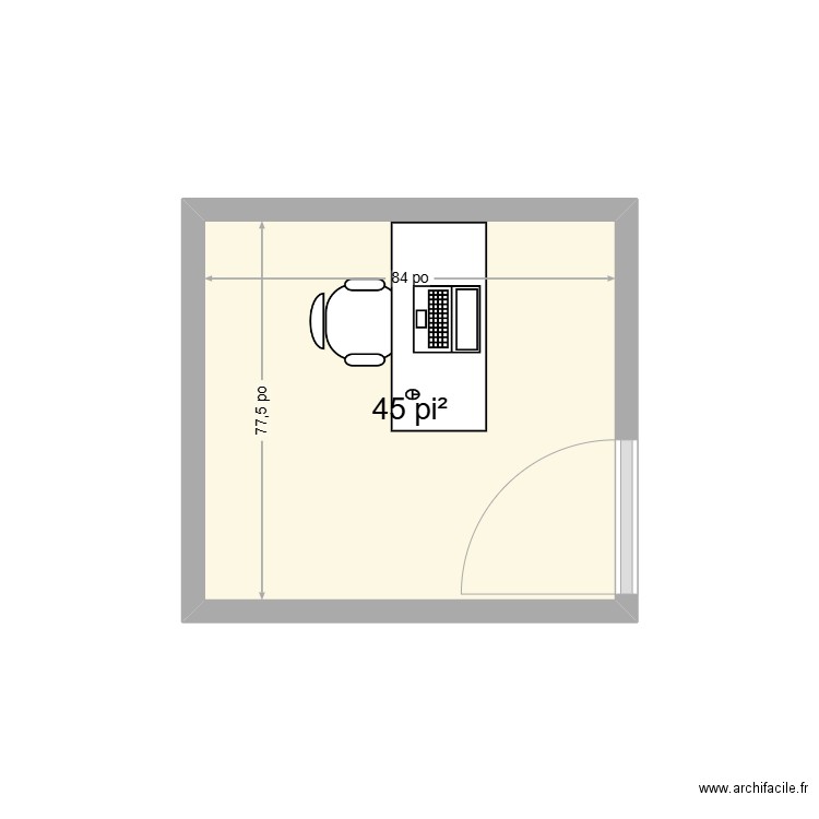 Bureau Dan. Plan de 0 pièce et 0 m2