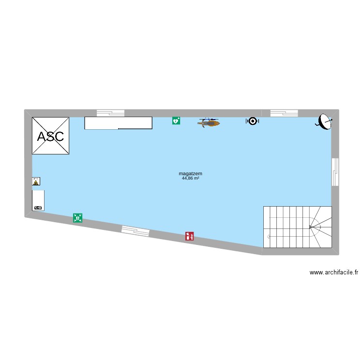 planta de arriba. Plan de 0 pièce et 0 m2