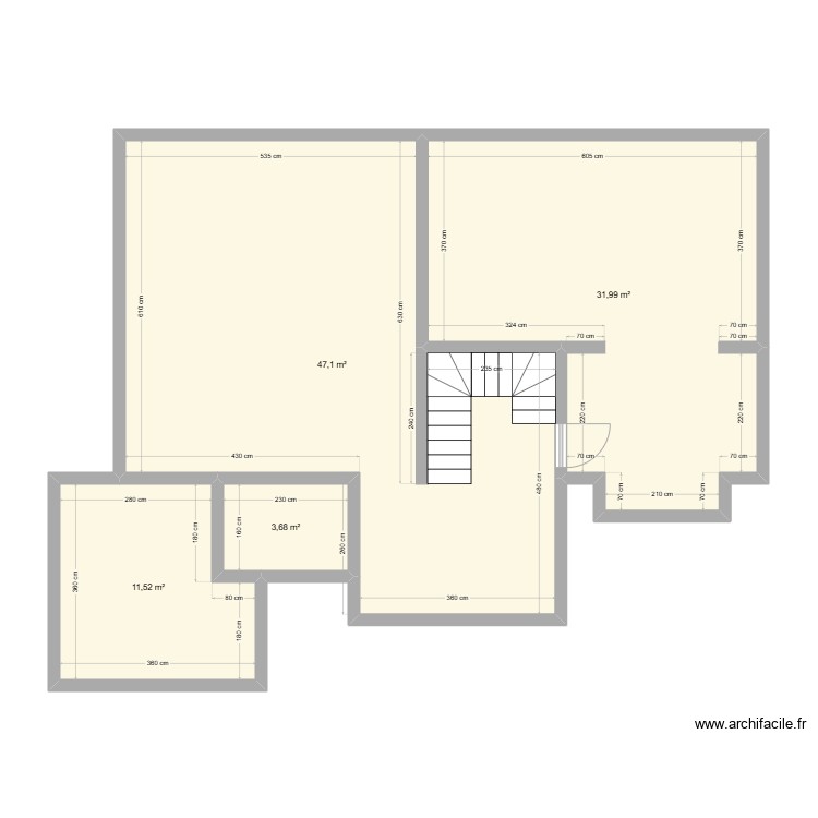 abcdef. Plan de 0 pièce et 0 m2