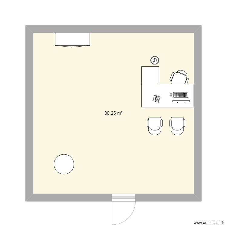 Bureau. Plan de 0 pièce et 0 m2
