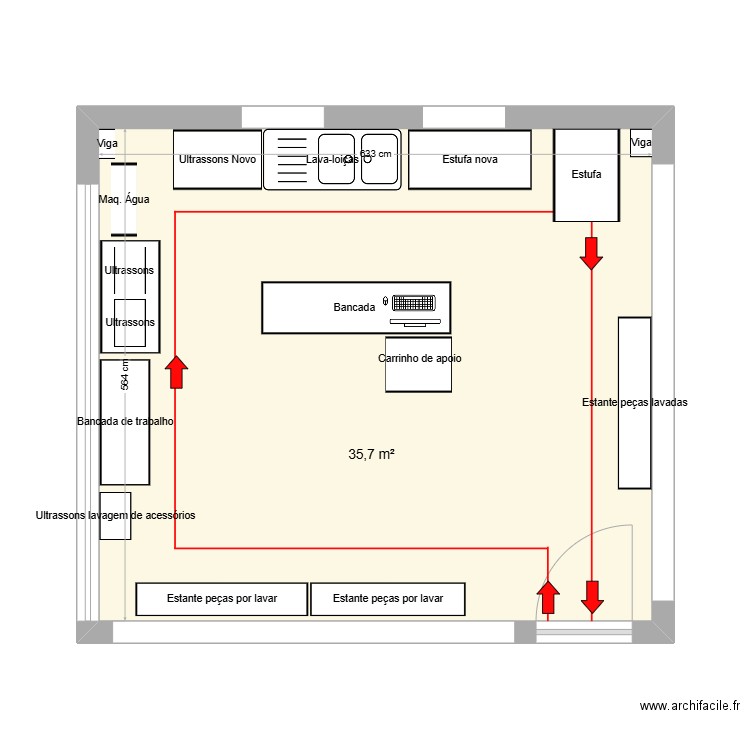 Sala Lavagem II. Plan de 0 pièce et 0 m2