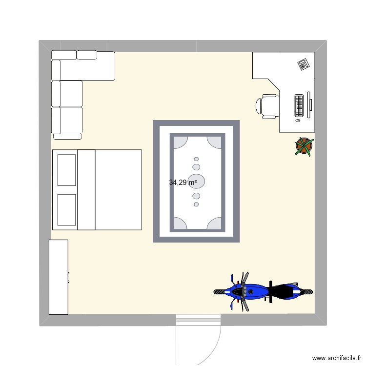 chambre claudio. Plan de 0 pièce et 0 m2