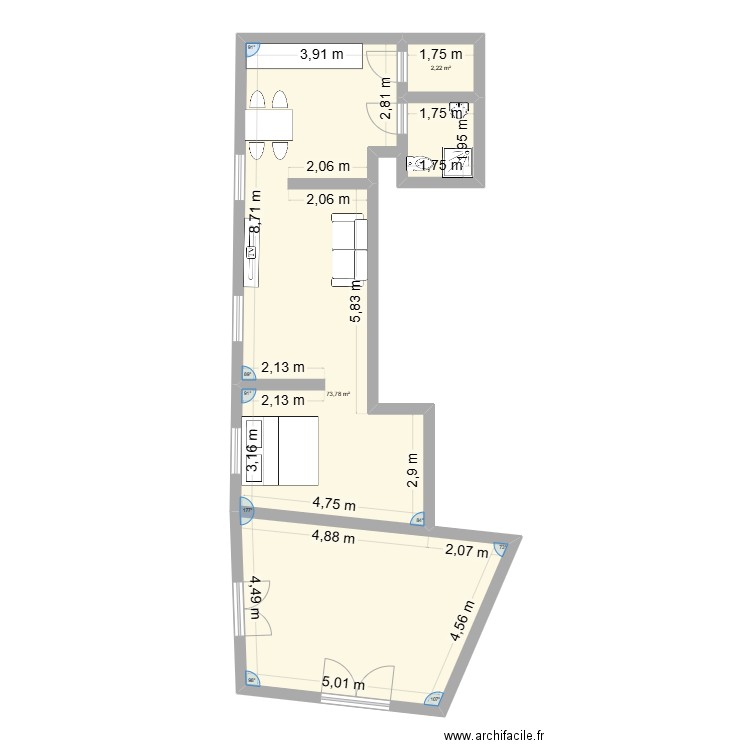 Loft Rota. Plan de 0 pièce et 0 m2