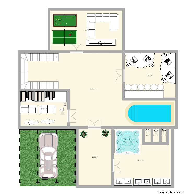 frances. Plan de 0 pièce et 0 m2