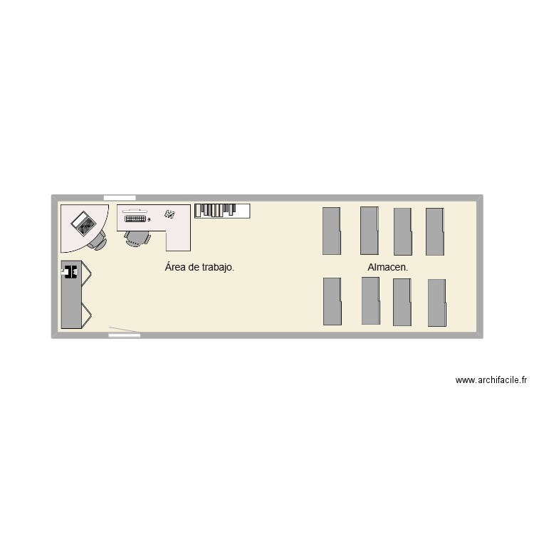 TRABAJO. Plan de 0 pièce et 0 m2