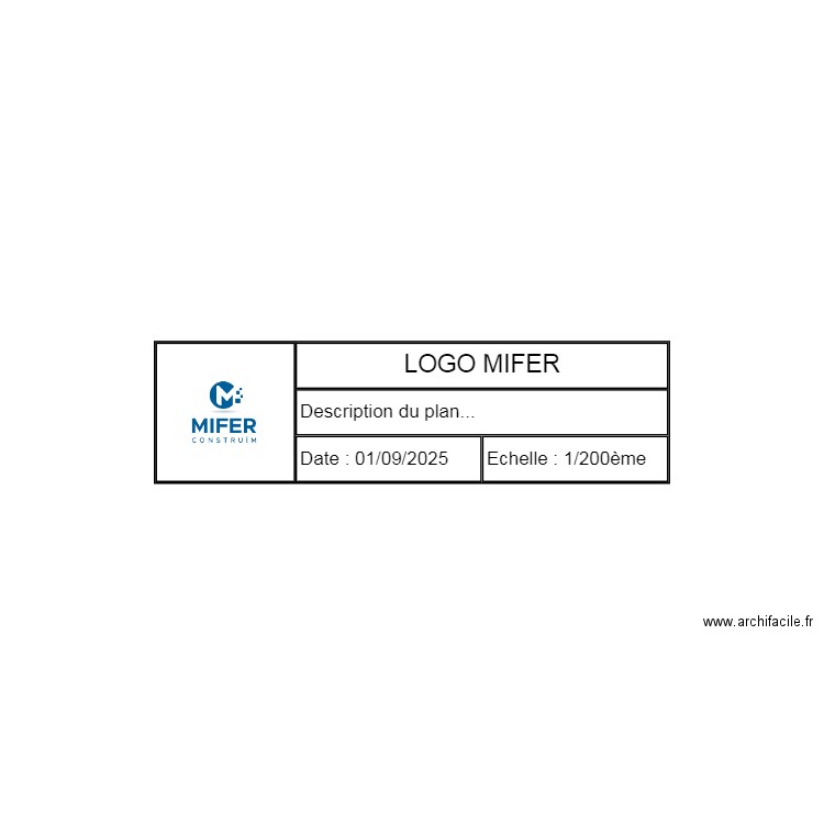 LOGO MIFER. Plan de 0 pièce et 0 m2