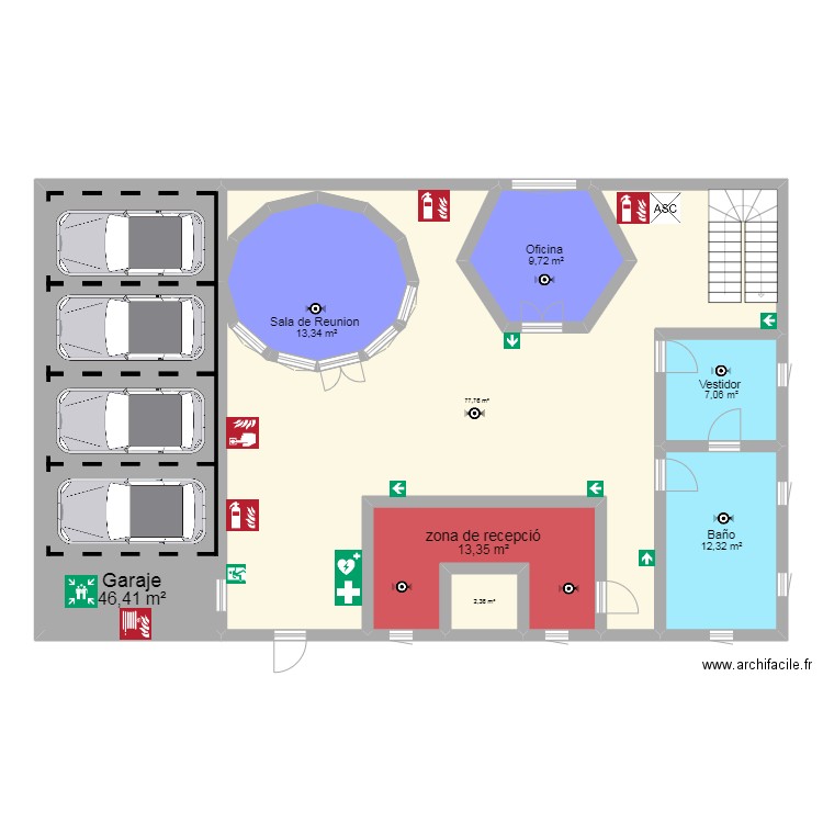 planta baja . Plan de 0 pièce et 0 m2