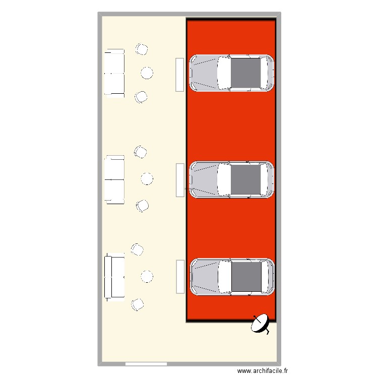 plano de la pop up. Plan de 0 pièce et 0 m2